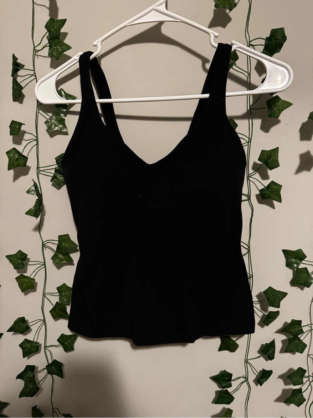 lululemon athletica Black V-Neck Tank Top